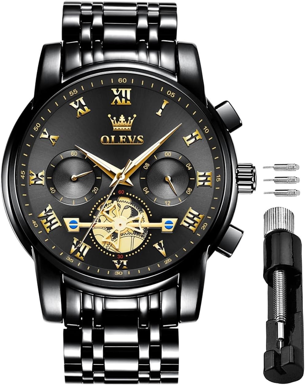 Waterproof Men’s Watch with Chronograph & Adjustable Band – Fashion Essential