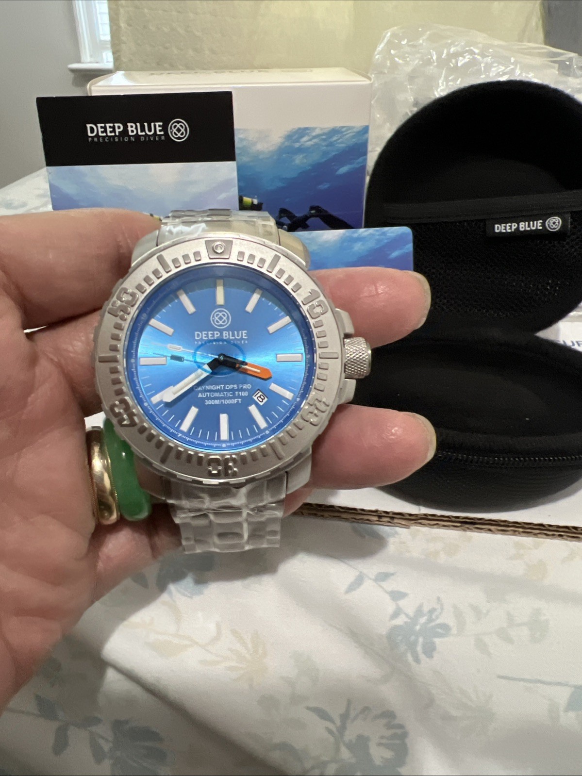 DAYNIGHT OPS PRO-TRITIUM TUBES AUTOMATIC 46M BEZEL LIGHT BLUE/YELLOW TRITIUM TUB