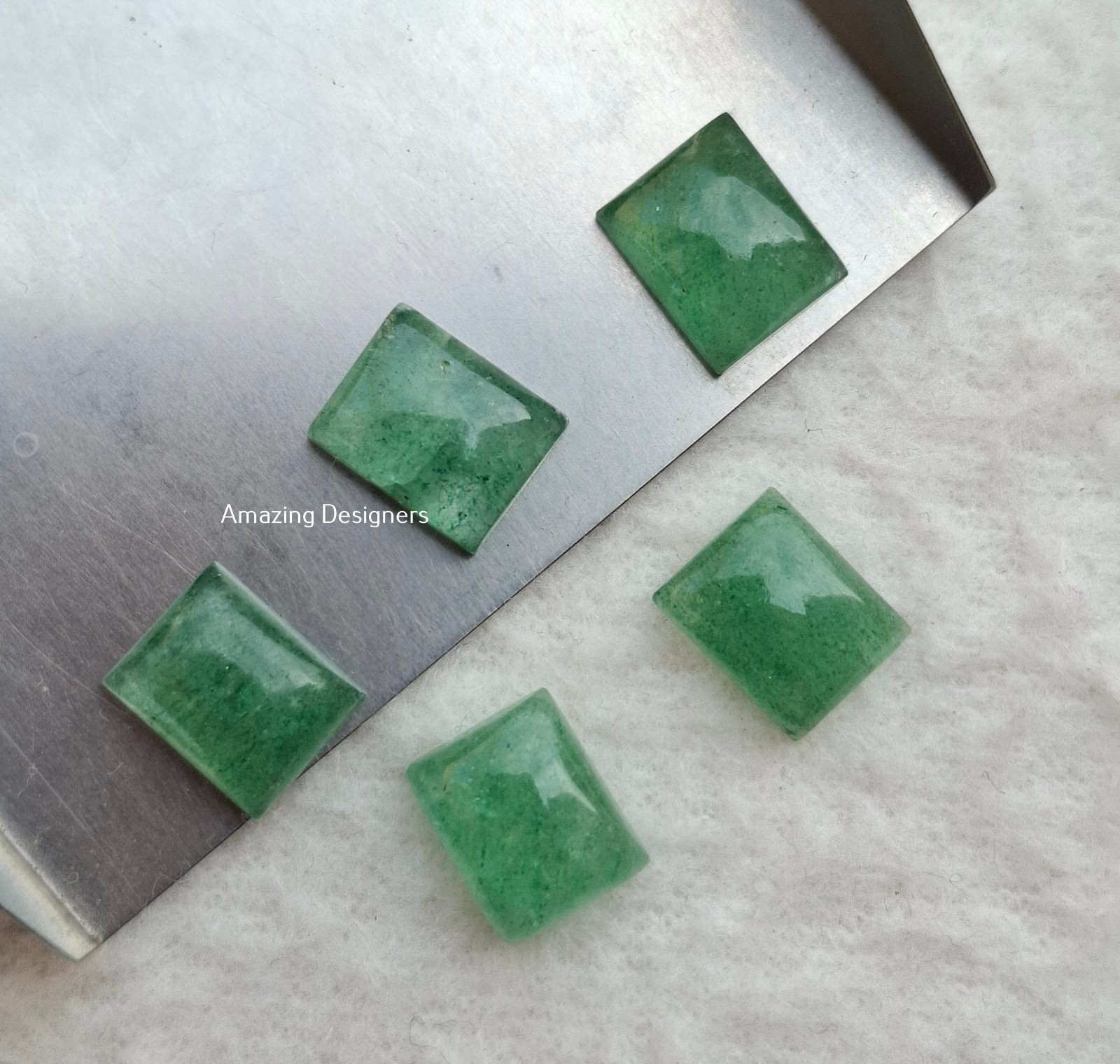 Natural Green Aventurine Rectangle Cabochon 6x8mm to 20x25mm Loose Gemstone