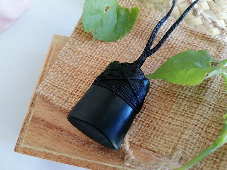 New Zealand Jade Greenstone Toki Matt Pendant 35mm L x 26mm W Unisex