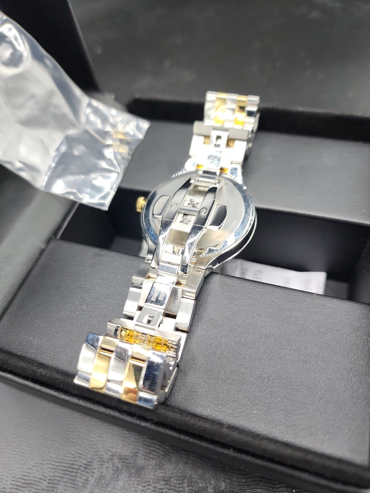Movado Men’s Veturi Two-Tone Stainless Steel Watch – New In Box & New Battery
