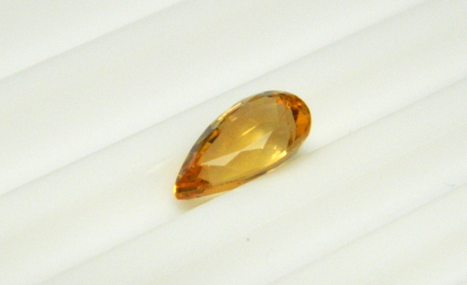 Imperial Topaz 1.05 Ct Clarity IF Pear Cut Natural Golden Brazil I198