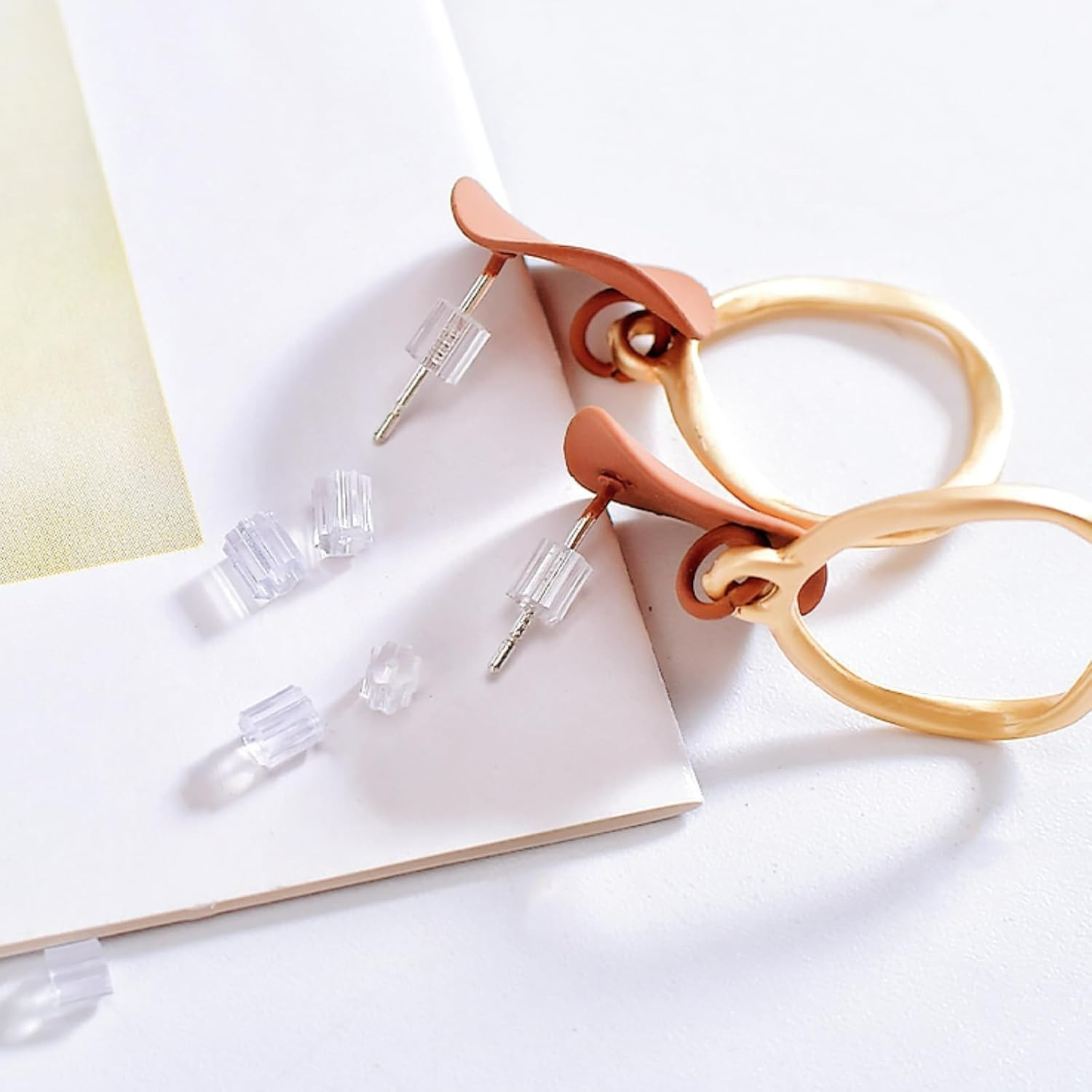 200PCS Hypoallergenic Silicone Earring Backs – Soft Clear Stoppers for Studs