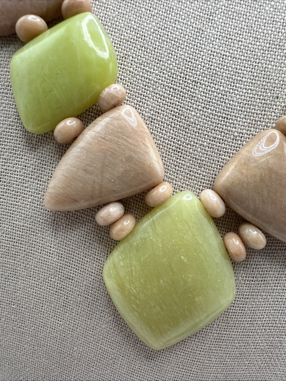 Jay King Madagascar Peach Chalcedony & Yellow Bauhinia 925 Necklace & Earrings