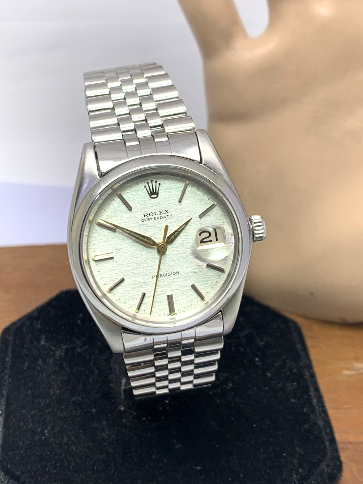 Rolex OysterDate Men’s Watch 6694 Swiss Mechanical 60’s Silver Stainless Steel