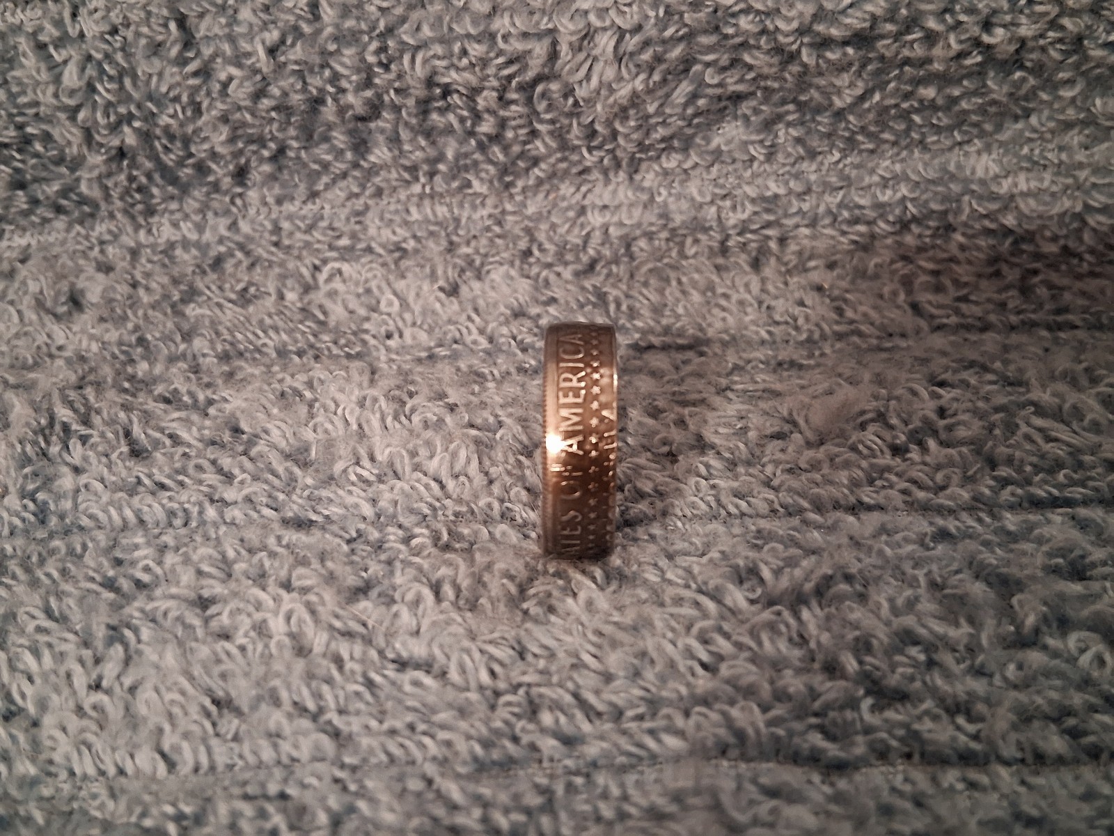 2023 Kennedy Half Dollars size 8-1/2 coin ring handmade mixed metals (Rev.)