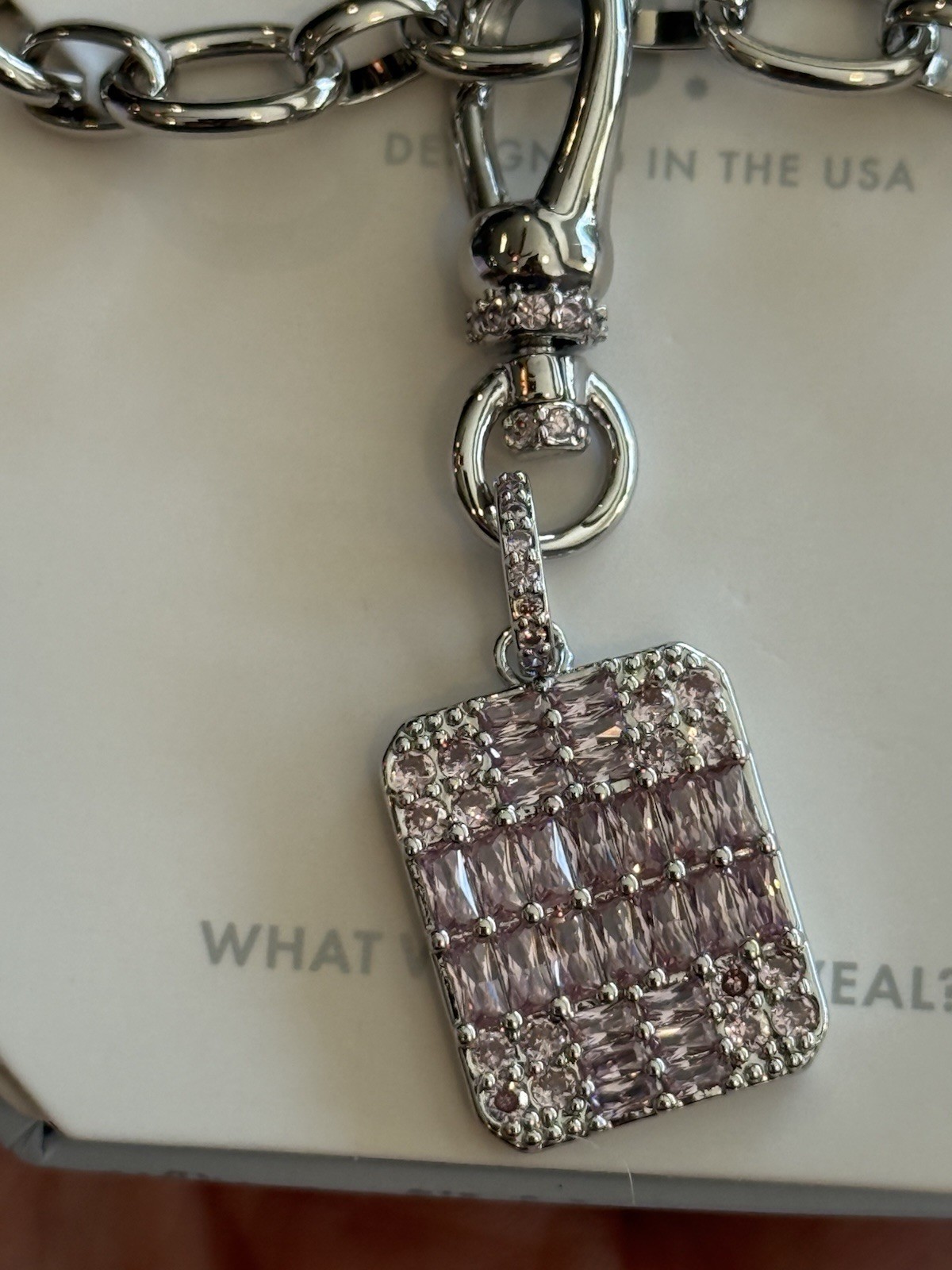Bomb Party BP-OG Necklace-Exclusive Bringback-Be Anything But Basic-Rhodium