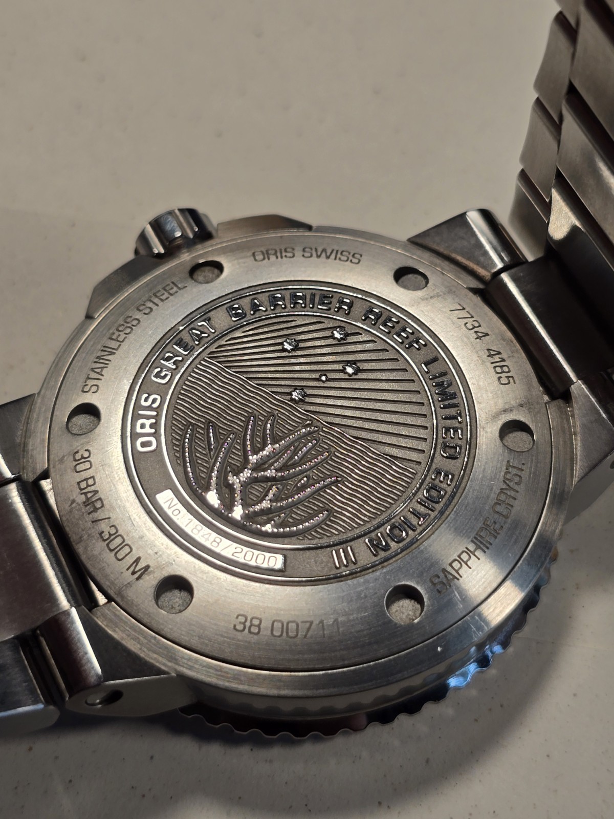 Oris Aquis Great Barrier Reef III Limited Edition Blue 43.5mm Watch 01 743 7734