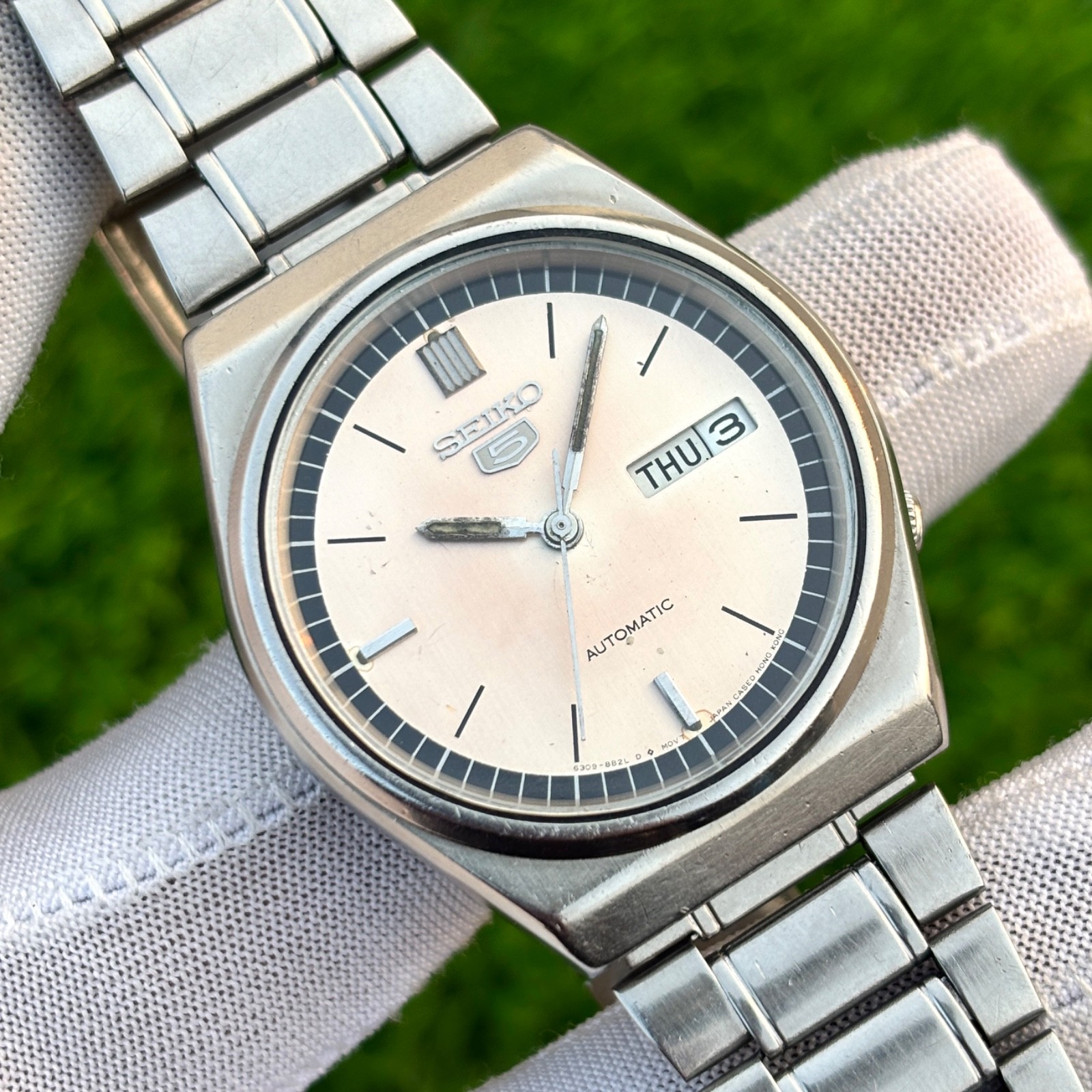 Vintage Seiko 5 Dress Formal Automatic Japan Made Men’s Watch 6309-8810