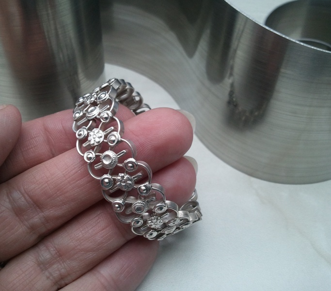 ▄▀▄ beautiful children’s bangle e.g. baptism ▀ real silver ▀ bracelet with hinge ▄▀▄