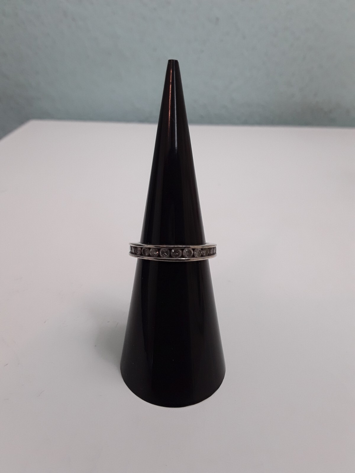 10KT White Gold Diamond Ring Size 4.75 Natural diamonds 1/2 CTW Stamped+Tested.
