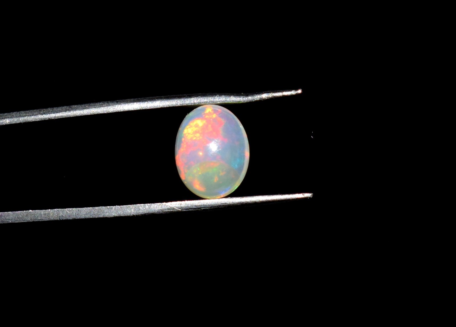 Naturel Ethiopian Welo Fire Opal Cabochon Loose Gemstone 8×10 mm