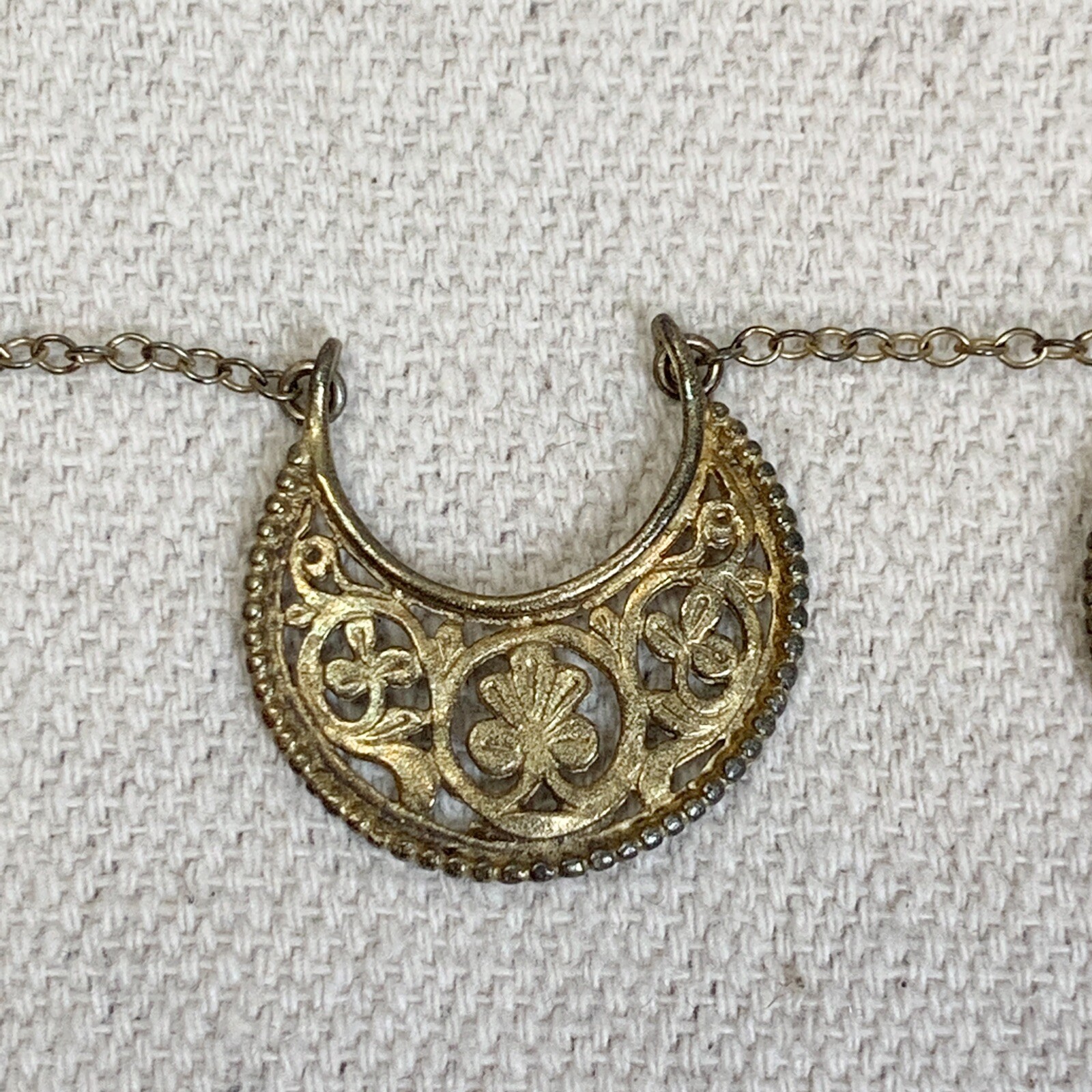 vtg British Museum BMPL Eastern Crescent Necklace