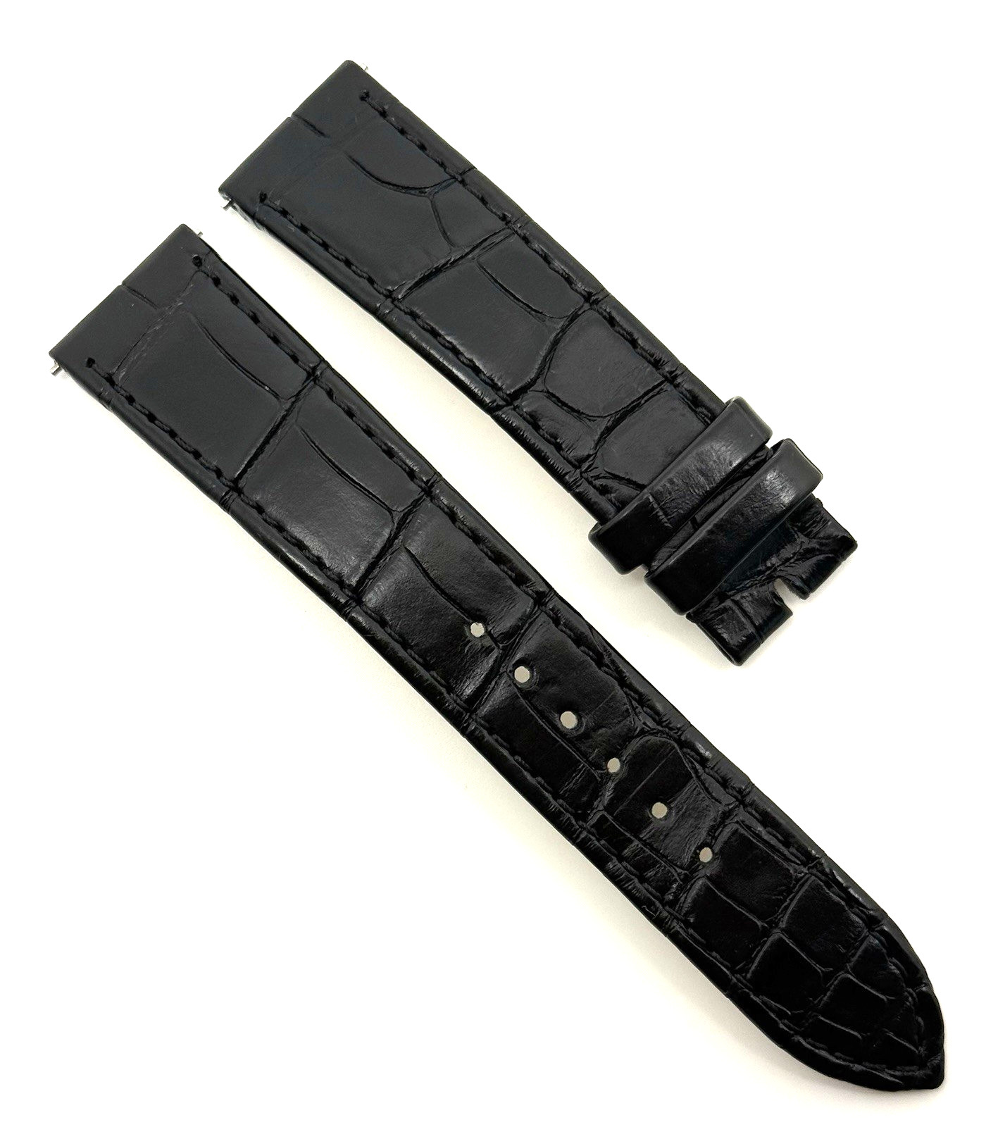 Jaeger LeCoultre 18mm x 16mm Black Alligator Watch Strap Band Authentic OEM JLC