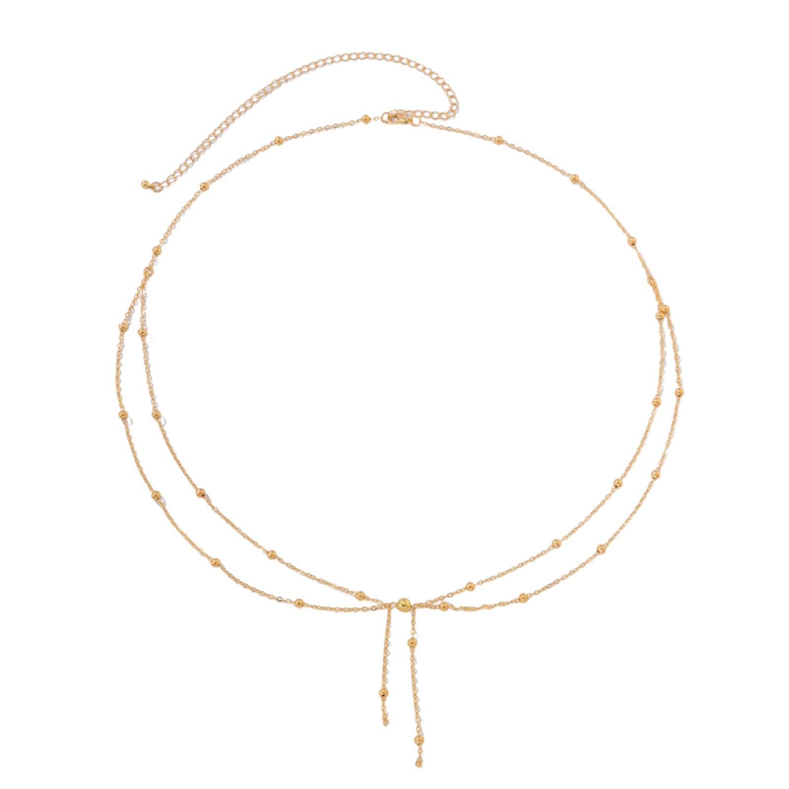 Women’s Double-Layer X CrossWaist Chain Body Jewelry Beach Bikini Deco Chain