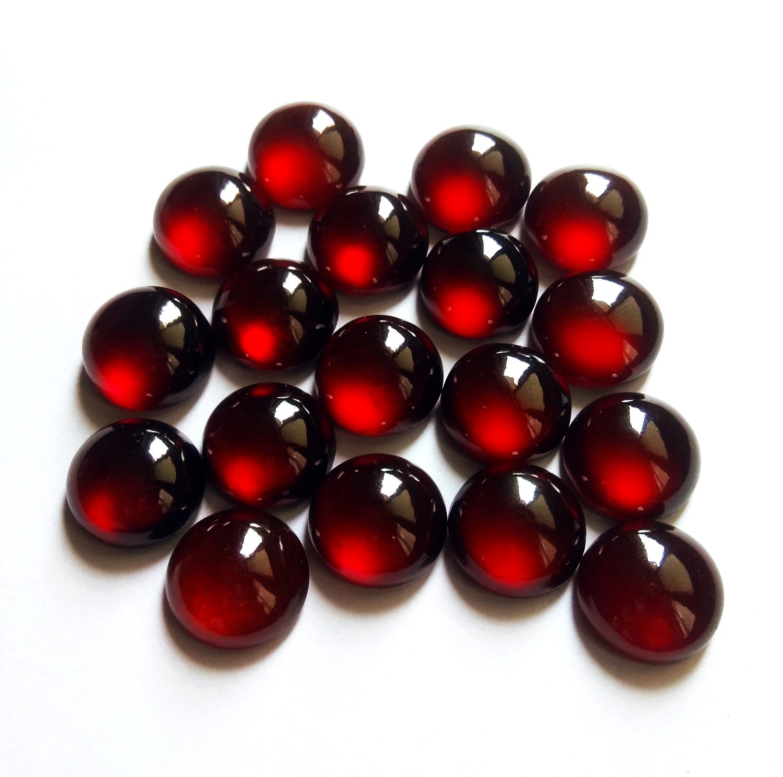 8 MM AAA Hessonite Garnet loose cabochons Gemstone Red Color natural Hessonite