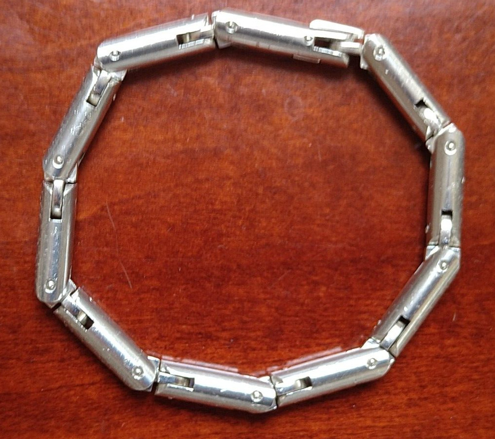Plodowski Kinetic Brutalist Sterling Silver Engineering Architectural Bracelet