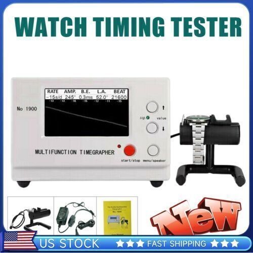 No.1900 Weishi Timegrapher Mechanical Watch Timing Machine Multifunction US Plug