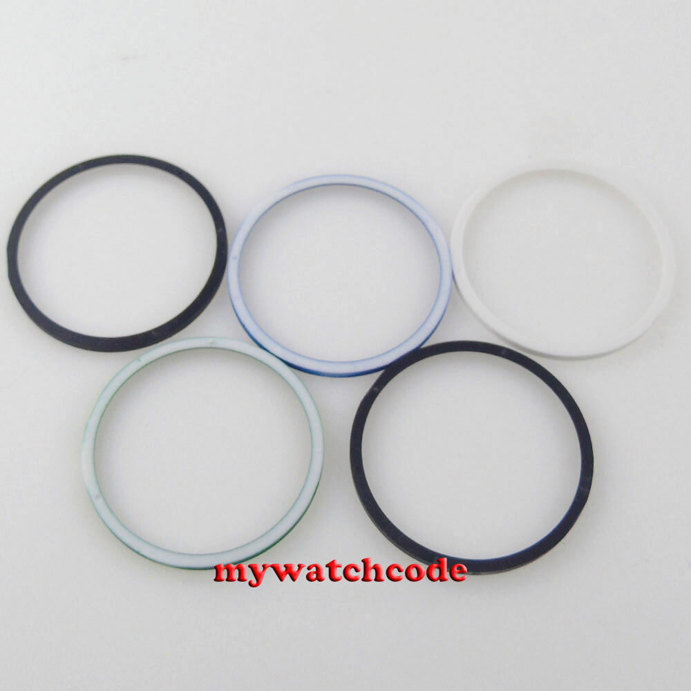 Black blue white green Chapter Ring for Japan SKX007 fits 7S26-0020 MOD Part