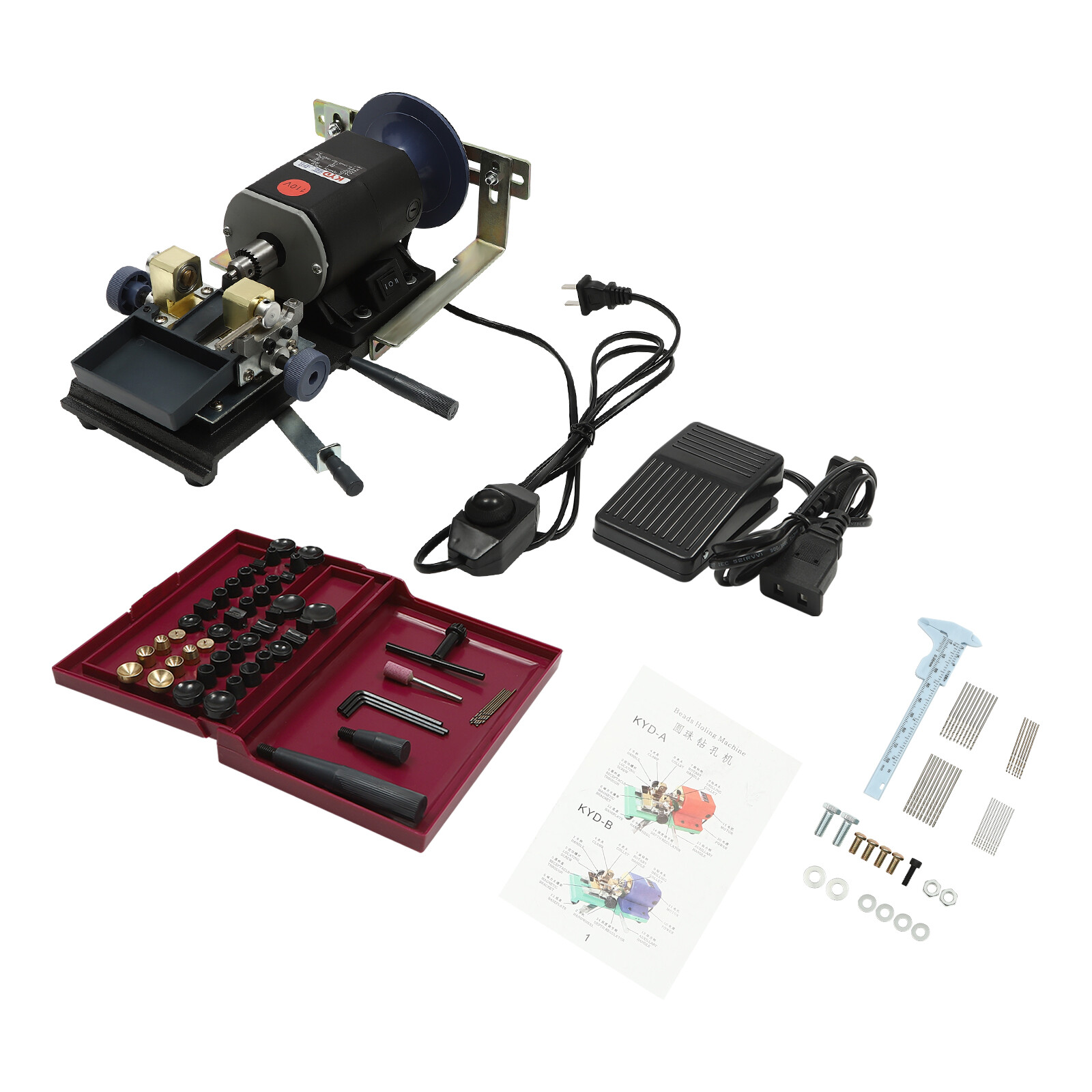 Pro Pearl Drilling Machine Coral Driller Bead Polishing Jewelry Store 450W/ 680W