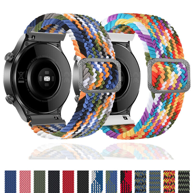 For Samsung Galaxy Watch7 6 5 4 3 Active2 40/44mm Braided Nylon Sport Band Strap
