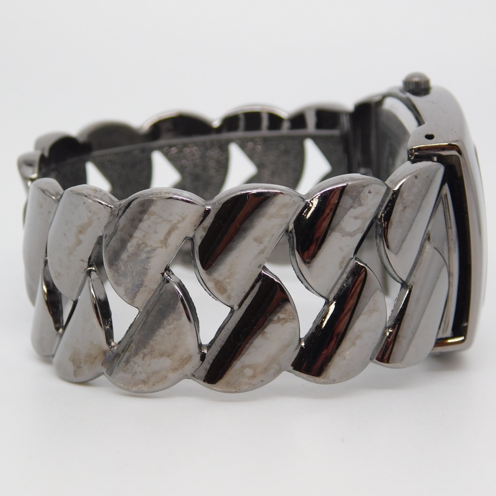 STUDIO Time STD1010T Cuff Bracelet Quartz Women’s Watch Sz. 6 1/4″ New Battery
