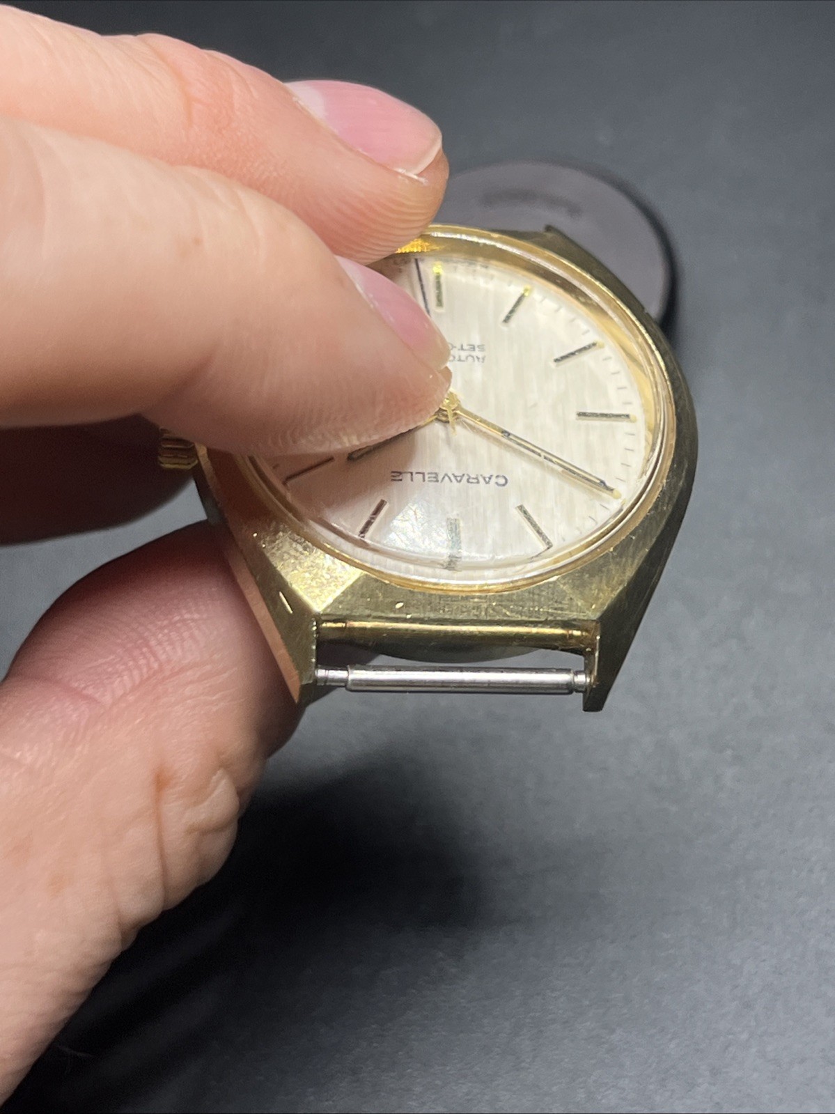 Caravelle Automatic Set-O-Matic Dual Date Wristwatch (015)