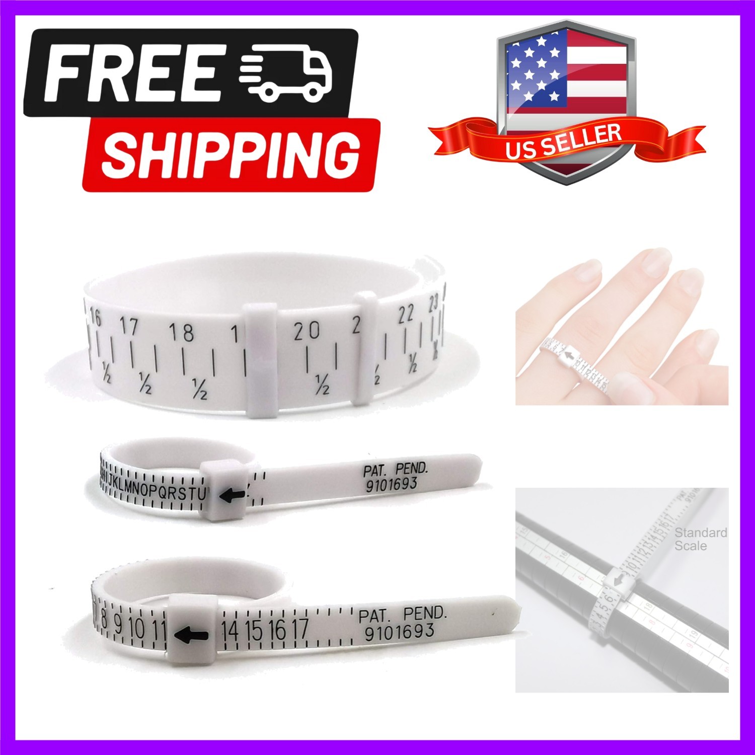 Durable Ring and Bracelet Size Gauge with Eco-Conscious Materials – 24/7 Support