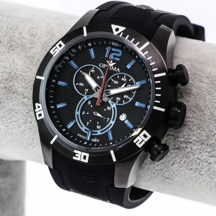 Optima – Swiss Chronograph – OSC382-BX-3 Swiss Quartz Chronograph 47mm OSC382