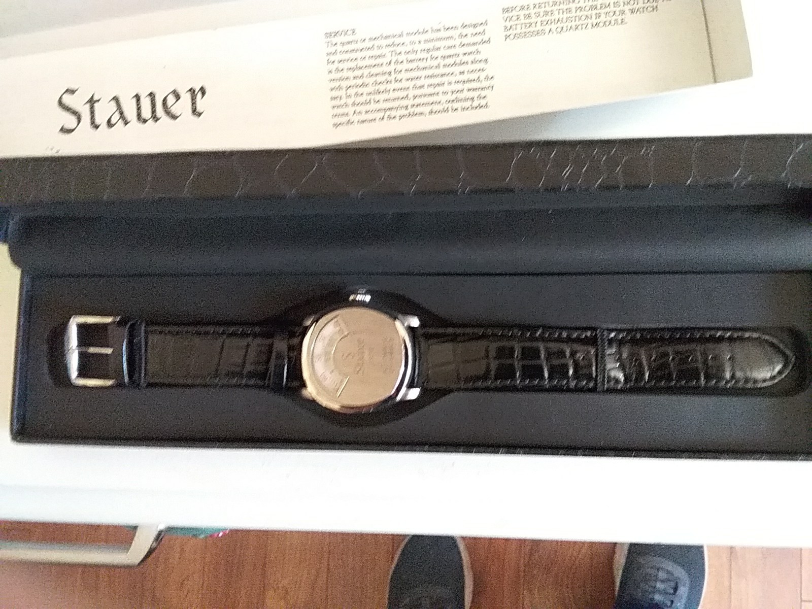 Stauer 1930 Dashtronic Automatic 21 Jewels Stainless Steel Watch Leather Strap
