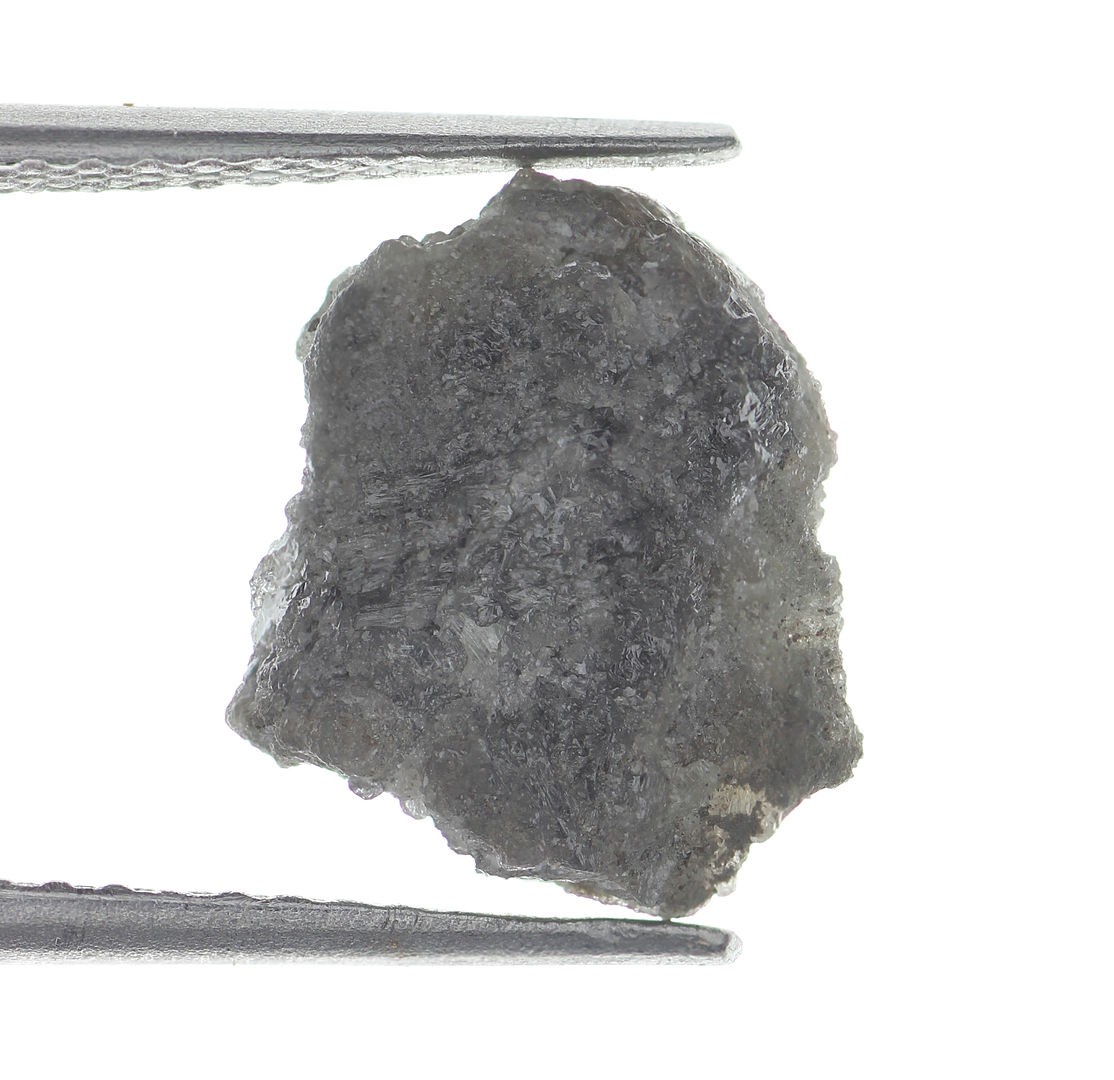 10.18×8.86×3.03MM Grey 1.93 carat Natural Loose Rough Diamond