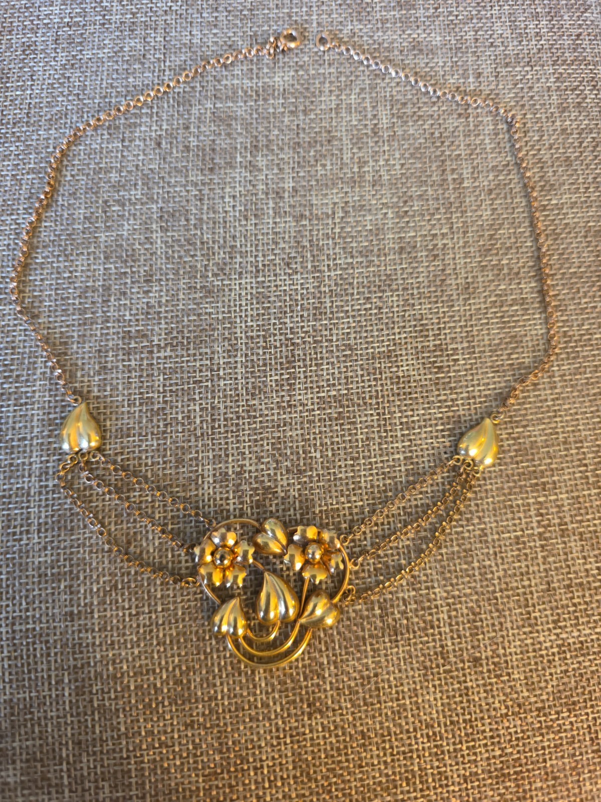 Art Deco 1930’s Carl Art Necklace 1/20 12KT Gold Filled
