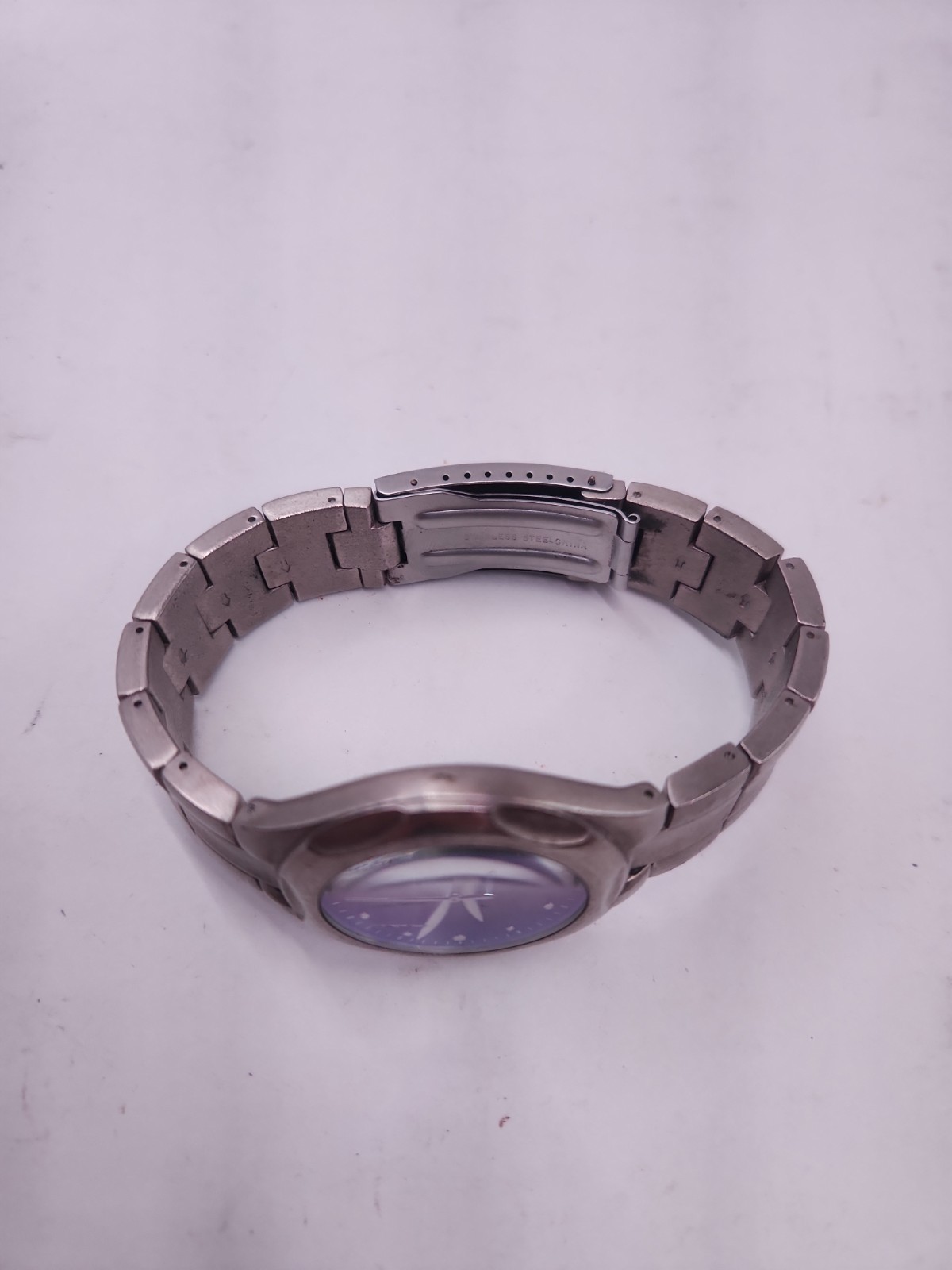 LORUS Mens Watch Steel Case Blue Dial Silver Tone Quartz 30m WR LR0367