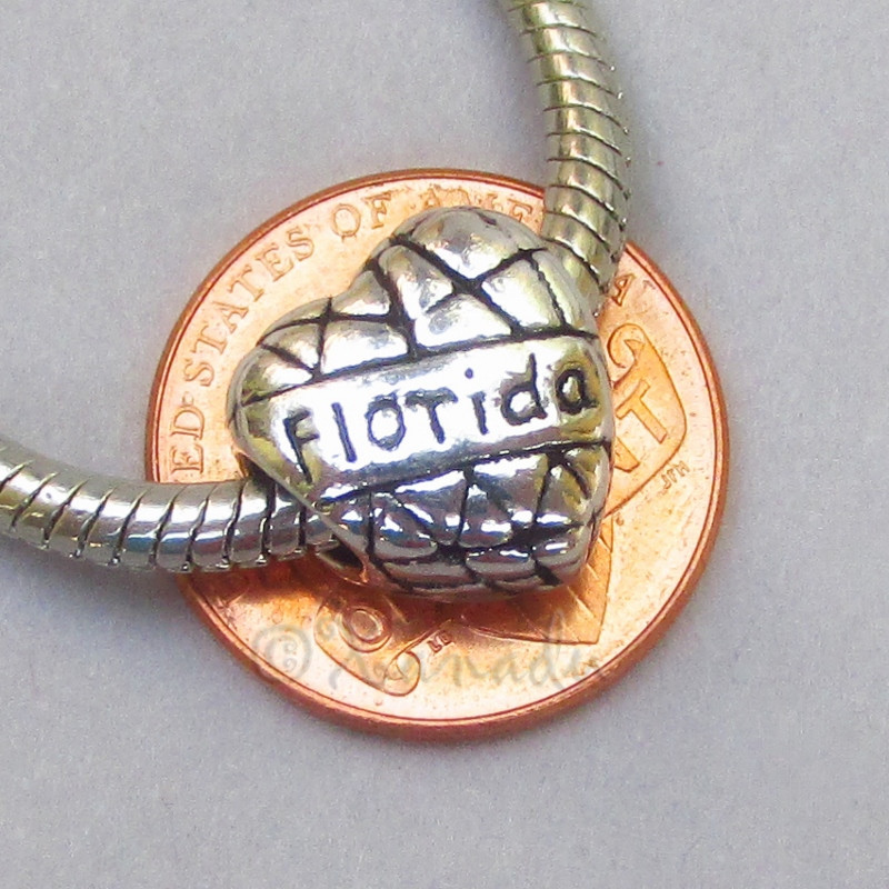 Florida Gators European Bead – University Of Florida Bead For Charm Bracelets