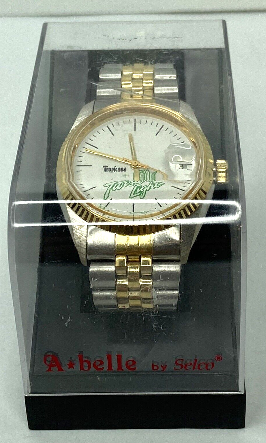 Tropicana Twister Light Wrist Watch Vintage Collectible Needs Battery