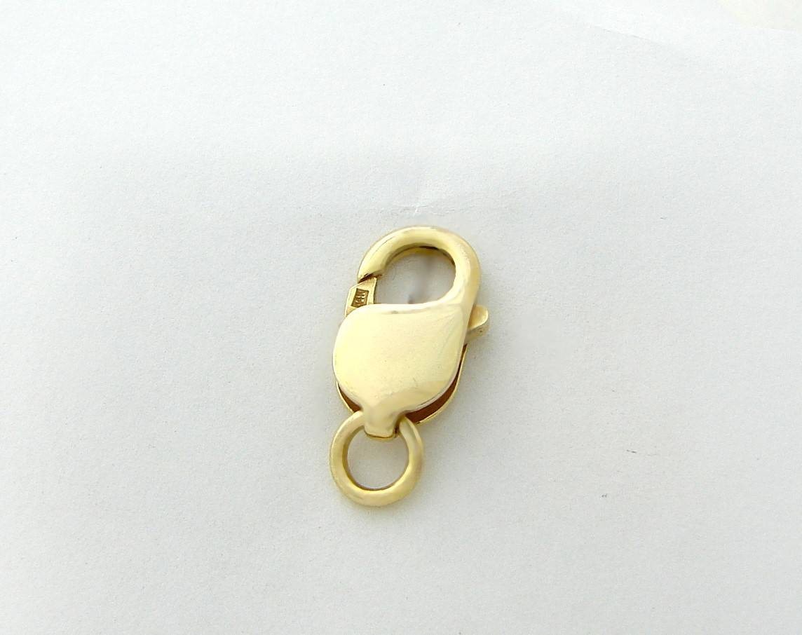 LOBSTER CLASP LARGE WIDE JUMBO LOBSTER LOCK 14K GOLD 21.5 mm X 10.5 mm
