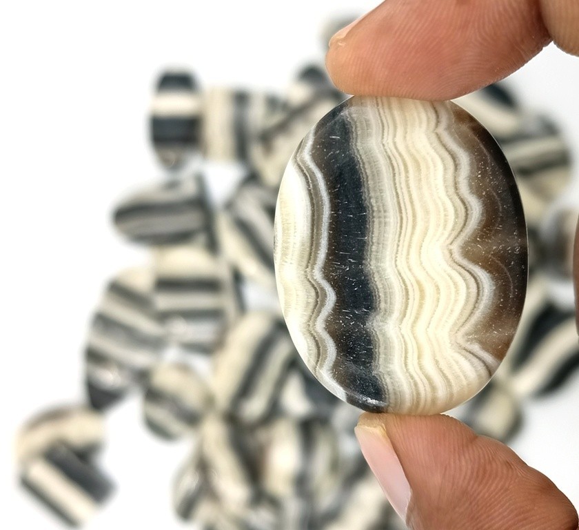 Quality Zebra Onyx Gemstone Cabochon Fancy Gemstone Jewelry Making 71318