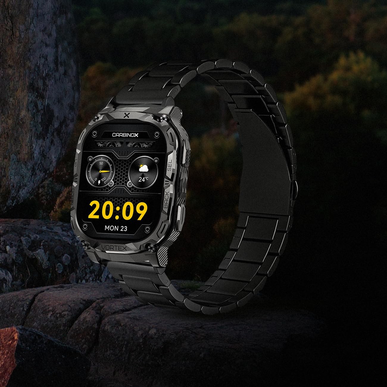 CARBINOX Metal Band Durable 22mm Compatible Smartwatches with Toolkit Include…