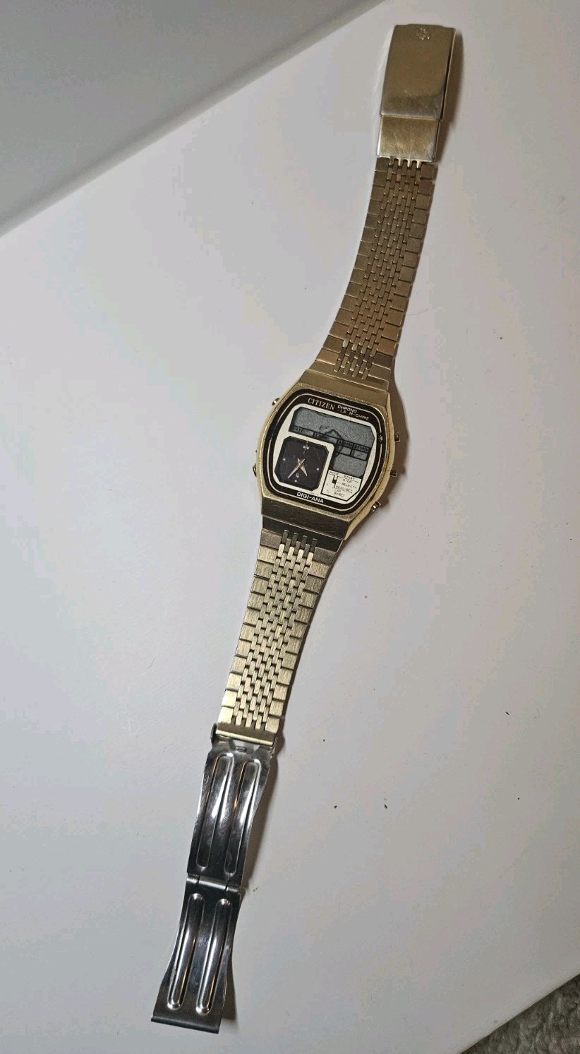 vintage Digi-Ana,Early Digital Watch Citizen 4195-24 non working