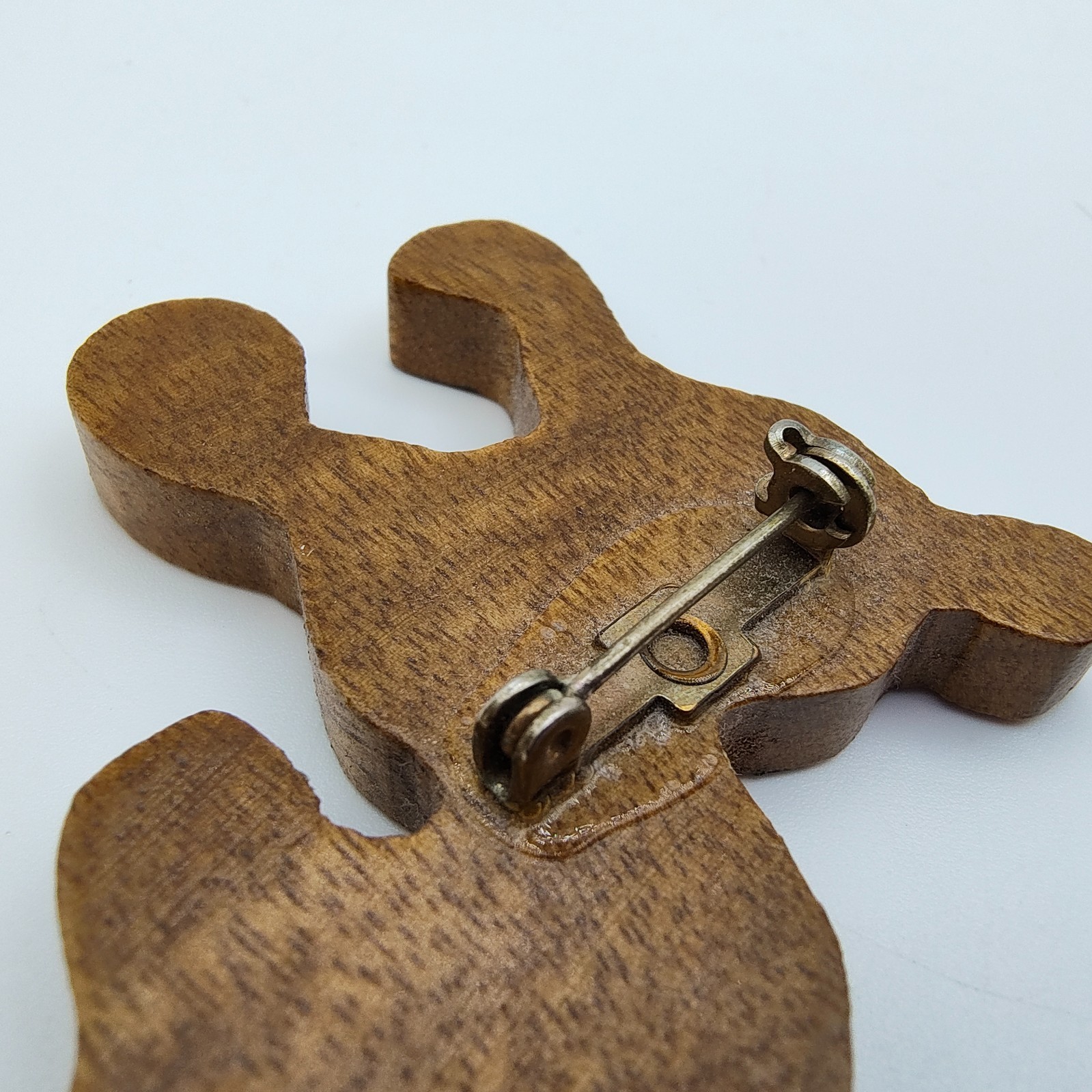 Vintage Horse Brooch Handmade Wooden Western Folk Art Pony Equestrian Zodiac