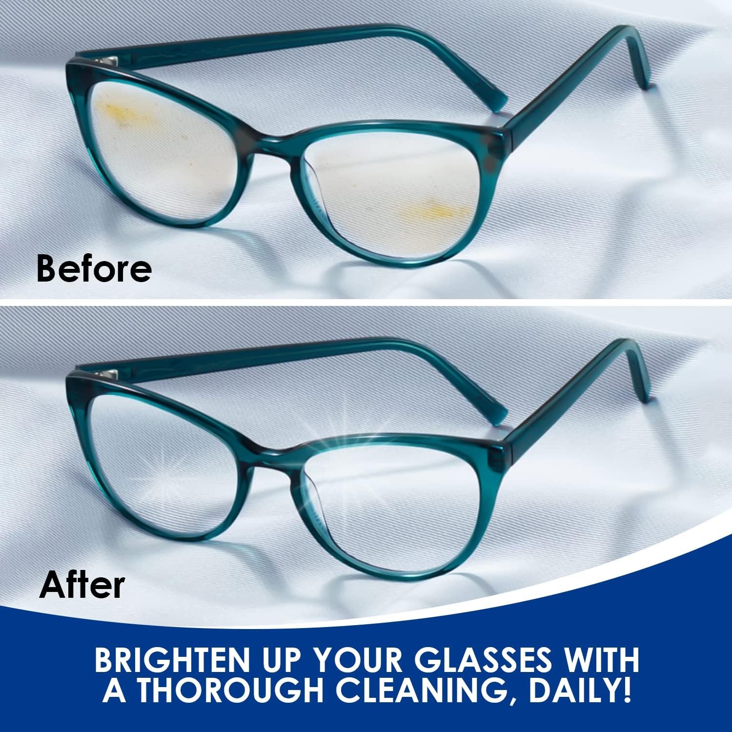 Ultrasonic Eyeglass Cleaner Solution | Highly Concentrated, Streak Free