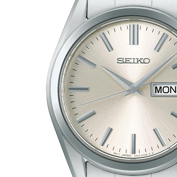 SEIKO SELECTION S SBTH007 Day Date Quartz Watch Champagne Gold Dial 37.4mm