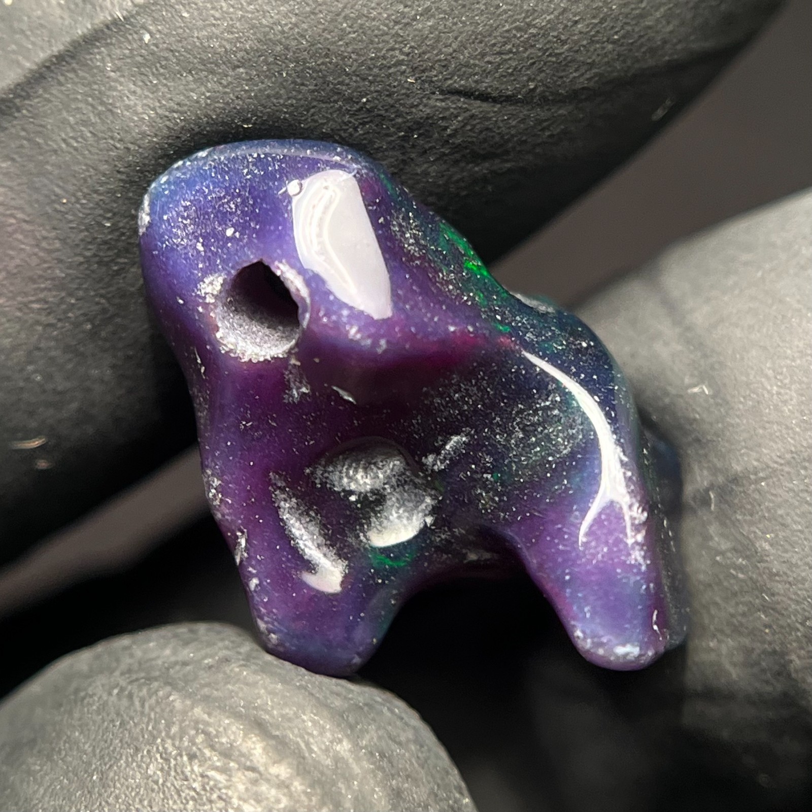 4.90 Cts Natural Ethiopian Opal Polished Rough Opal Gemstone 2 mm Drill Opal Raw