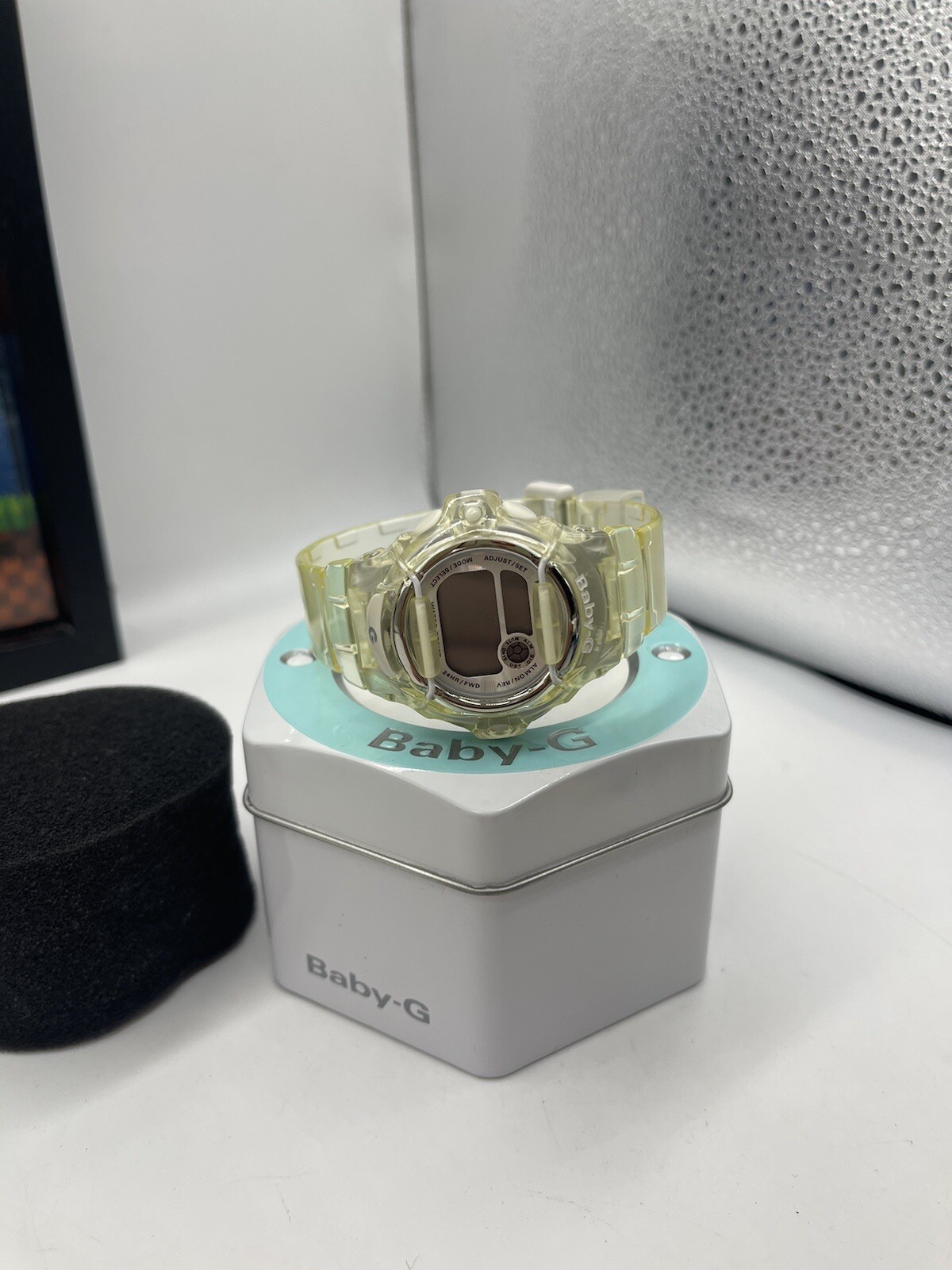 Casio Baby G 3252 BG-169R Ladies Digital Watch Transparent Rare Needs Battery!