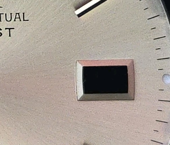 Rolex Datejust Original Dial 1960s Champagne Gold Sunburst Applied Indices