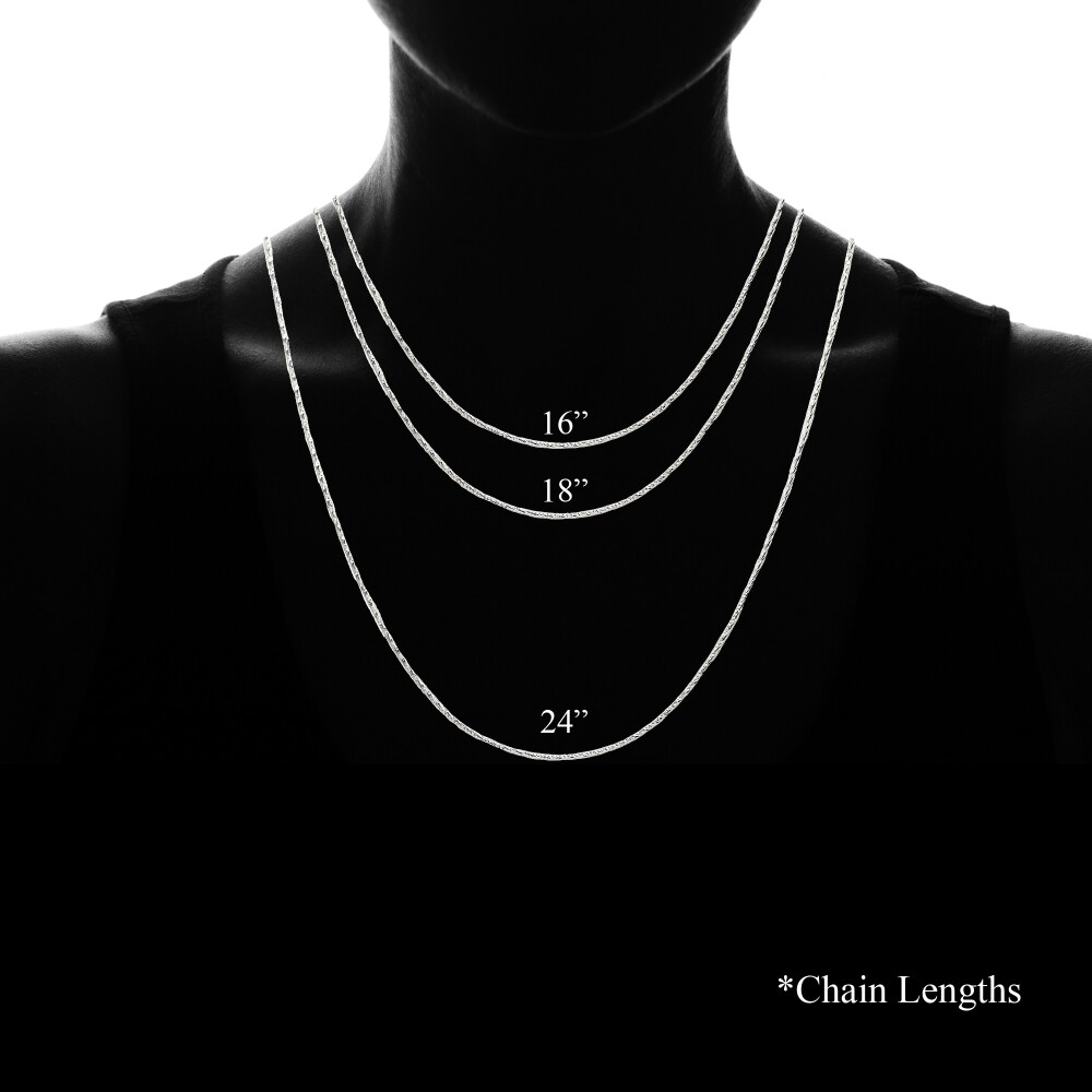 Sterling Silver Italian .75mm Diamond-Cut Snake Chain Necklace, 18 Inches