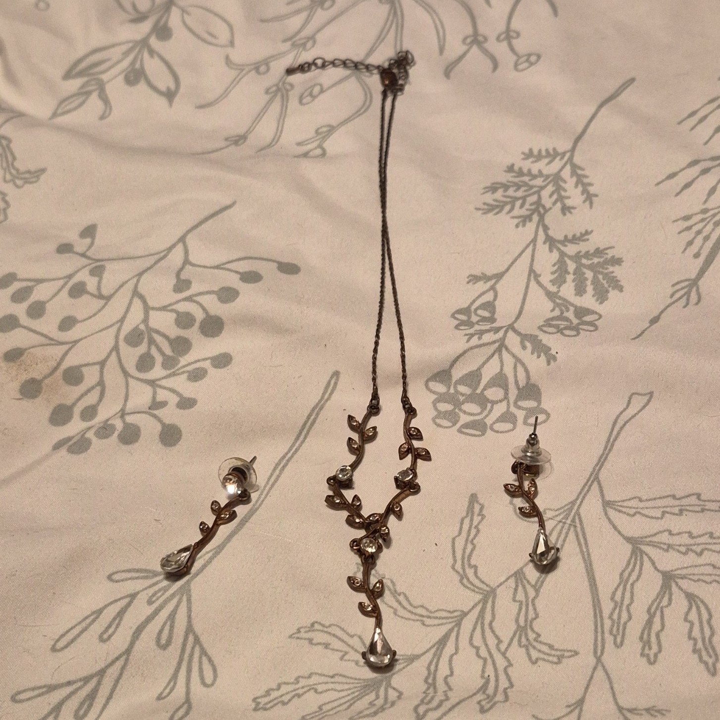 Silver Metal Ball/Bead Chain Necklace, Adjustable, Asymmetrical Pendant