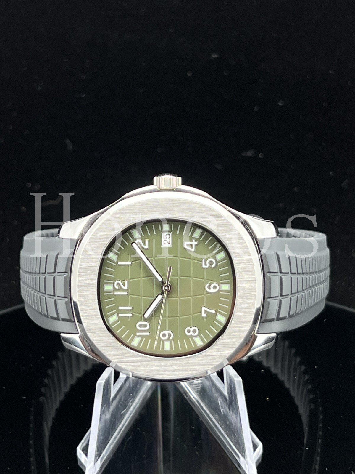 Custom Made MODS Watch with NH35 Movement Aquanaut 5167A PP Style khaki Green BK
