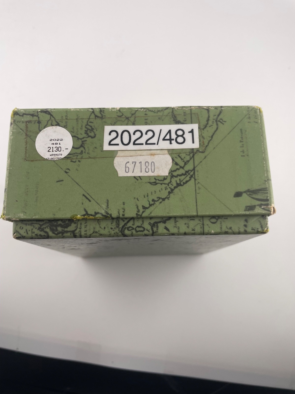 ROLEX DATEJUST WATCH BOX GREEN WORLD MAP OUTER 67180