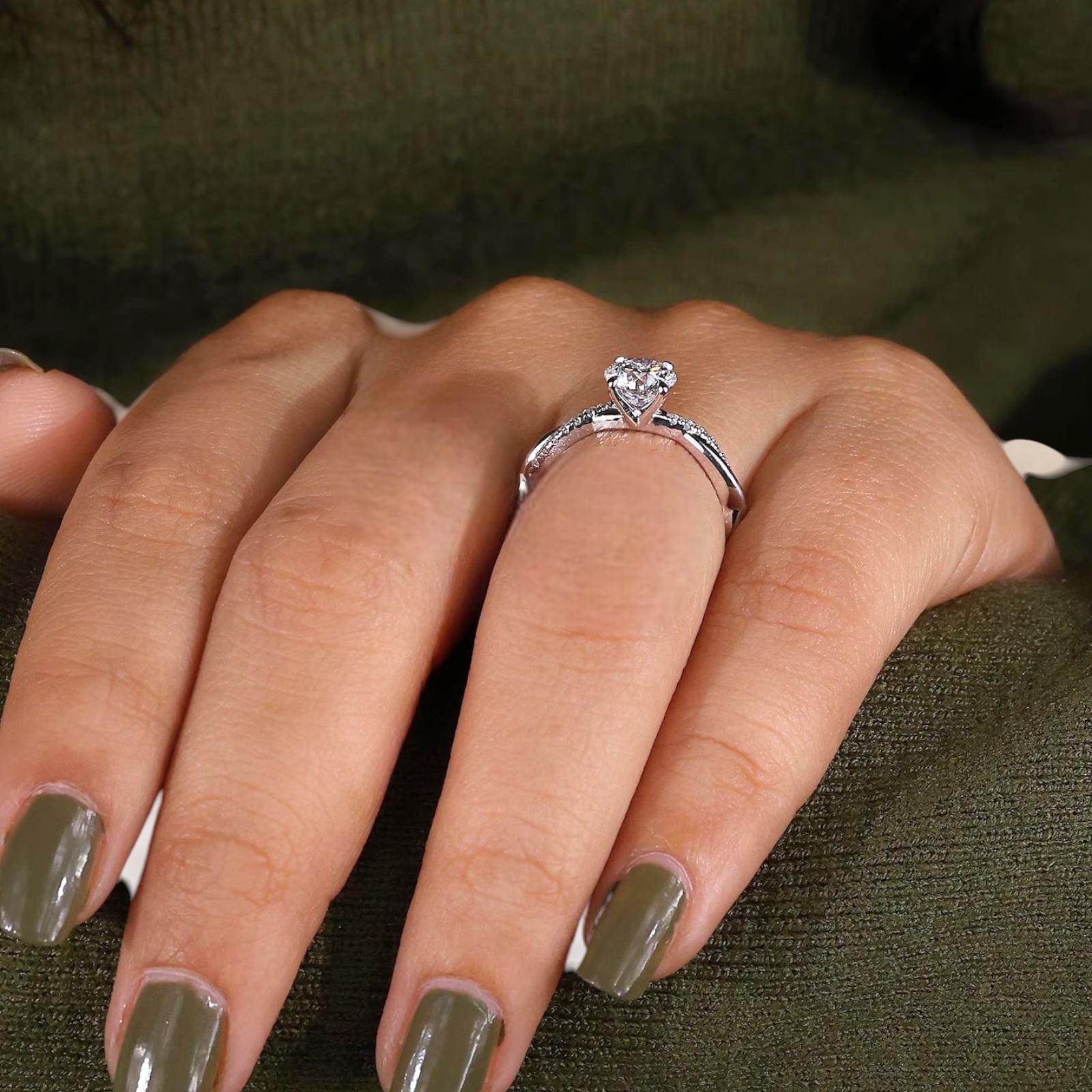 Round Cut 3.25 CT IGI Certified Lab Created Diamond Engagement Ring 950 Platinum